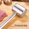 10 Inches Dual Sided Stainless Steel Ice Breaker Hammer with Ring for Hanging Storage, Dishwasher Friendly Food Tenderizer (Hammer Length: 10 Inches, Hammer Weight: 350gms approx) - Image 4