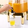 Golden 13L 2 in 1 (Hot & Cold) Tea/Coffee Beverage Dispenser Urn Container with SS Body, Side PC Dome & Stand - Image 4