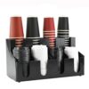 41x21x22cm Black ABS 8 Slot Cup Glass Holder Caddy Organizer (Code: 8028) - Image 4