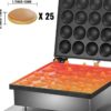 1700W Commercial 25 In 1 Electric Pan Cake Maker Machine with Top & Bottom Plates (Size: 31x37x26cm) - Image 4