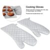 37cm Long Silver Baking Oven Gloves (Size: 37x18cm, Quantity: 1 Pair) - Image 5