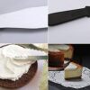 6 Inches Blade SS Straight Palette Knife Spatula with Black Handle for Cake Smoother, Icing, Frosting, Spreading, Fondant Pastry Cake Decorating Essential Kitchen Tool (Total Size: 10.75 Inches - Blade Size: 6 Inches and Black Handle Size: 4.75 Inches App.) - Image 5
