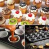 24 Cavity Teflon Coated Muffin Mould Nonstick 24 Slot Cup Cake Muffin Mould (Tray Size: 38x26x2cm, Mould Size: 4.5cm Wide) - Image 5