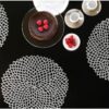 Pack of 6 Glossy 15 Inches Wide Round NET Table Placemats with Firm Grip Rubber Bottom (Colour: Silver)(Code: 5-12-67) - Image 6