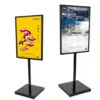 MS A4 Black Display Stand with Heavy Square Stone Base (Size: 21x29.7cm) - Image 5