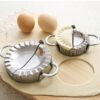 10cm Wide SS Dumpling Momos Ghughra Samosa Karanji Gujiya Mould Dough Press Maker Mould  - Image 6