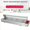 2000W Powerful Electric SS Bain Marie with GLASS FRONT 4 Compartments of 1/2 GN PAN Food Warmer Steamer With SS Lid(GN Pan Length – 325mm, Breadth – 265mm and Depth – 100mm, Each GN Pan Capacity – 5.5 Litres Approx) - Image 3