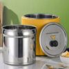 400W Electric 10L Commercial Plain Patterned Soup Pot. (Colour: Yellow) - Image 5