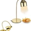 Electric Tiltable 86cm Tall U Shaped Food Warming Standing Lamp (Colour: Gold) - Image 6