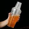 700ml PC Transparent 3 in 1 Boston Shaker Cocktail Shaker Peg Measurer with Markings - Image 5
