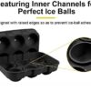 Silicone 6 Section Round Reusable Ice Ball Tray Sphere Mold (Multicolor, 6 Slot) - Image 5
