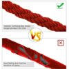 5 Feet Long Removable Red Twisted Velvet Rope for Queue Manager Crowd Control Rope Divider with Golden Chrome Plated Hooks Stanchion Rope Partition Barrier (Rope Material: Velvet, Rope Colour: Red, Rope Length: 5 Feet App.) - Image 5