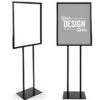 Electric A2 Sized Black LED Standing Display Board Stand (Display Area: 60x40cm) - Image 6