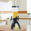 Black Beer Tower with 3 Taps and Ice Stick - Image 6