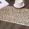 Pack of 6 Glossy 12×18 Inches Rectangle NET Table Placemats with Firm Grip Rubber Bottom (Colour: Gold)(Code: 5-12-66) - Image 6