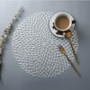 Pack of 6 Glossy 15 Inches Wide Round NET Table Placemats with Firm Grip Rubber Bottom (Colour: Silver)(Code: 5-12-67) - Image 7