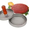 12cm Wide Manual Burger Patty Press Maker with Wooden Handle - Image 7