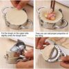 10cm Wide SS Dumpling Momos Ghughra Samosa Karanji Gujiya Mould Dough Press Maker Mould  - Image 7