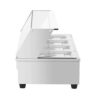 2000W Powerful Electric SS Bain Marie with GLASS FRONT 4 Compartments of 1/2 GN PAN Food Warmer Steamer With SS Lid(GN Pan Length – 325mm, Breadth – 265mm and Depth – 100mm, Each GN Pan Capacity – 5.5 Litres Approx) - Image 2
