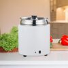 400W Electric 10L Commercial Plain Patterned Soup Pot. (Colour: White) - Image 6
