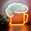 Neon LED "Beer" Signage Multicoloured Display Decorative Beer Emoji Sign - Image 6