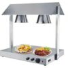615W Electric SS Double Headed Food Lamp Warmer With Top And Bottom Heating (Colour: Silver) - Image 7