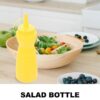 24Oz Pack of 3 Curved Sauce Bottle Salad Dressing Bottle Ketchup Mayonnaise Bottle (Colour: Yellow) - Image 7