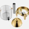 Golden 13L 2 in 1 (Hot & Cold) Tea/Coffee Beverage Dispenser Urn Container with SS Body, Side PC Dome & Stand - Image 7