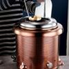 400W Electric 10L Commercial Horizontal Lines Patterned Soup Pot (Colour: Rose Gold) - Image 7