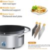 3000W Electric 43cm Wide Rotating Flat Bread Crepe Dosa Roti Chapati Khakra Tortilla Paratha Maker Machine (Diameter: 43cm) - Image 8