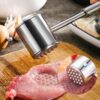 10 Inches Dual Sided Stainless Steel Ice Breaker Hammer with Ring for Hanging Storage, Dishwasher Friendly Food Tenderizer (Hammer Length: 10 Inches, Hammer Weight: 350gms approx) - Image 7