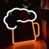 Neon LED "Beer" Signage Multicoloured Display Decorative Beer Emoji Sign - Image 8