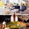 Electric Tiltable 86cm Tall U Shaped Food Warming Standing Lamp (Colour: Rose Gold) - Image 8