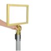 Set of A4 Size Golden Horizontal Instruction Display Board And Golden SS Queue Manager with Red Tape - Image 8