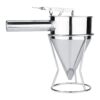 Stainless Steel Conical Funnel Strainer with SS Stand and Adjustable Mouth Opening for Liquid Dispensing Dressing Nepali Soli Making Device - Image 8