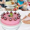 Plastic Cake Stand 360 Degree Rotating for Decorating, Icing Turntable (Size: 12 Inches Wide and 2.4 Inches Height, Weight: 0.315kg, Colour: White) - Image 8