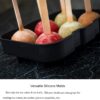 Silicone 6 Section Round Reusable Ice Ball Tray Sphere Mold (Multicolor, 6 Slot) - Image 9