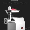 800W No.12 Electric Masala Mincer Full Stainless Steel Body Multipurpose Grinder Churra Making Machine for Crushing Grinding Mashing Spices Vegetables (800W Copper Motor, Maximum Mincing Grinding Capacity ~ 120 to 150 Kgs per Hour Approx) - Image 9