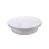 Plastic Cake Stand 360 Degree Rotating for Decorating, Icing Turntable (Size: 12 Inches Wide and 2.4 Inches Height, Weight: 0.315kg, Colour: White)