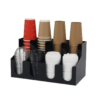 41x21x22cm Black ABS 8 Slot Cup Glass Holder Caddy Organizer (Code: 8028)