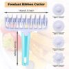 Fondan Ribbon Cutter Wheel with 4 Different Roller Patterns with 9pcs per Pattern Lattice Cutter, Noodle Dough Cutter, Pastry Tool Cutter (Size: 23x19x5cm) - Image 2