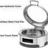 6L 43cm Wide Round SS Chafing Dish with Hydraulic Soft Close, Inbuilt Heater & Digital Temperature Controller. - Image 8