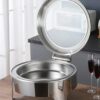 6L 43cm Wide Round SS Chafing Dish with Hydraulic Soft Close & Gel Based Heating. - Image 7